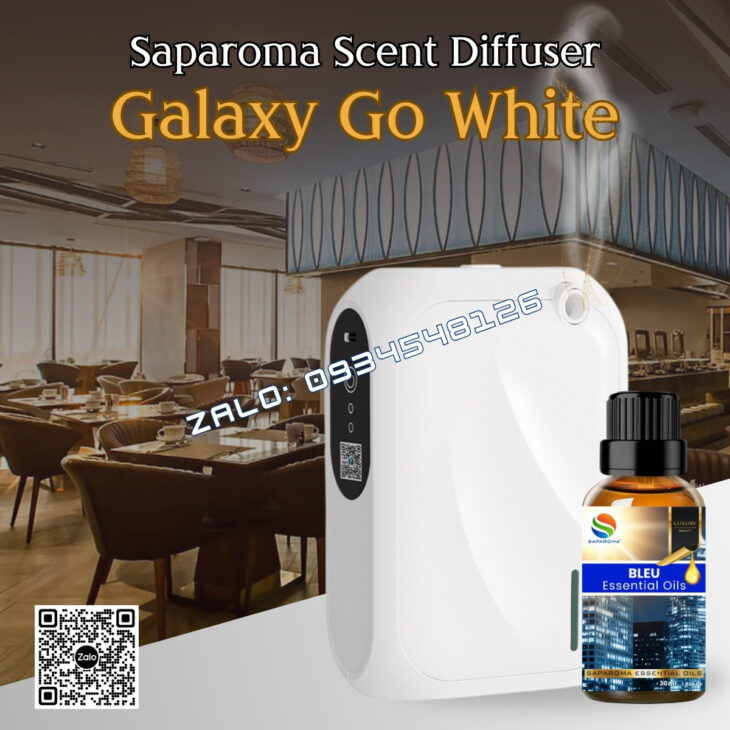 MÁY KHUẾCH TÁN TINH DẦU SAPAROMA – GALAXY GO 140ml, HỖ TRỢ KHỬ MÙI, THƠM PHÒNG, NHÀ HÀNG, KHÁCH SẠN