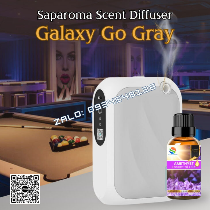 MÁY KHUẾCH TÁN TINH DẦU SAPAROMA – GALAXY GO 140ml, HỖ TRỢ KHỬ MÙI, THƠM PHÒNG, NHÀ HÀNG, KHÁCH SẠN