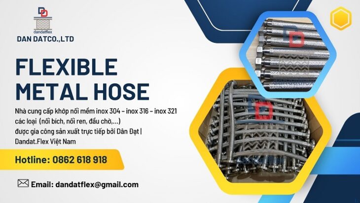 Khớp nối mềm chống rung mặt bích, khopnoimem, ống mềm inox chịu nhiệt, khớp chống rung inox