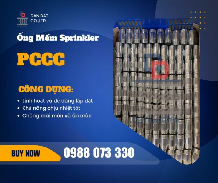Giá Ống Mềm Sprinkler 2025 | Ống Mềm Sprinkler Dân Đạt | Ống Nối Mềm Đầu Phun Sprinkler