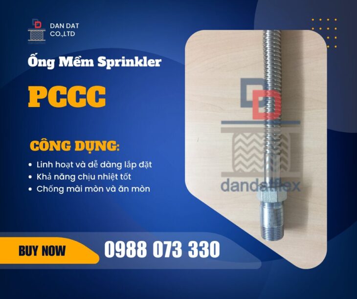 Giá Ống Mềm Sprinkler 2025 | Ống Mềm Sprinkler Dân Đạt | Ống Nối Mềm Đầu Phun Sprinkler