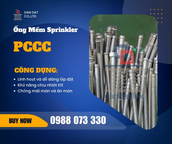 Giá Ống Mềm Sprinkler 2025 | Ống Mềm Sprinkler Dân Đạt | Ống Nối Mềm Đầu Phun Sprinkler