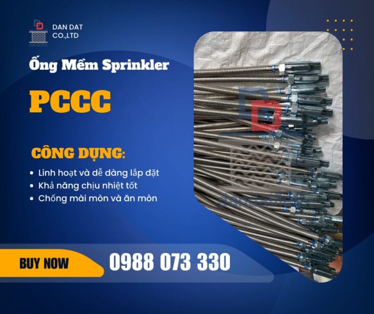 Giá Ống Mềm Sprinkler 2025 | Ống Mềm Sprinkler Dân Đạt | Ống Nối Mềm Đầu Phun Sprinkler