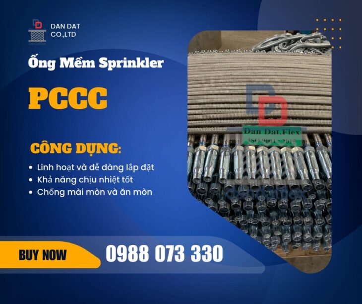 Giá Ống Mềm Sprinkler 2025 | Ống Mềm Sprinkler Dân Đạt | Ống Nối Mềm Đầu Phun Sprinkler