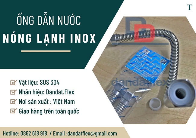 Dây mềm cấp nước nóng lạnh, dây inox cấp nước ren trong, dây cấp nước inox chịu nhiệt, daydannuoc