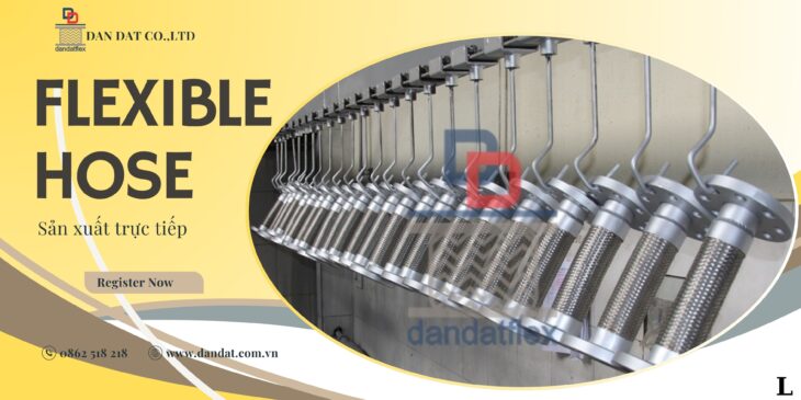 Khớp Nối Mềm Inox PN16, Khớp Nối Mềm Inox 304, Khớp Nối Mềm Bọc Lưới Inox, khop noi mem inox