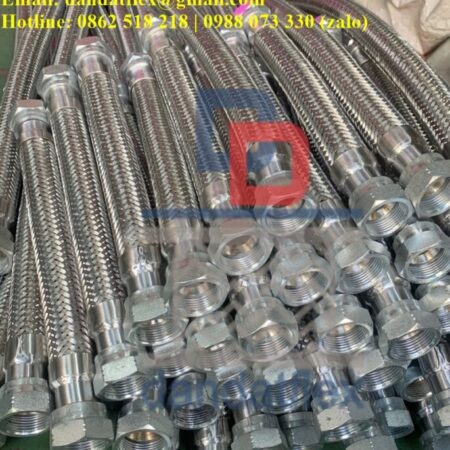 Ống nối mềm inox, khopnoimem, khớp nối mềm nối ren, dây mềm inox chịu nhiệt, ống mềm inox SUS304