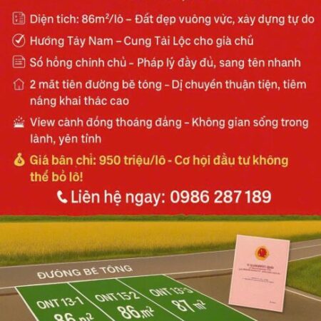 CHÍNH CHỦ CẦN BÁN LÔ ĐẤT 2 MẶT TIỀN ĐẸP THÔN AN TRẠCH, PHÙ LÃNG, QUẾ VÕ, BẮC NINH