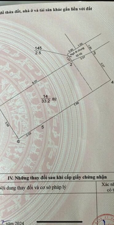 Bán nhà 3 tầng 36m², 4PN, 3WC, Nghi Tàm – Tây Hồ – 7.6 tỷ