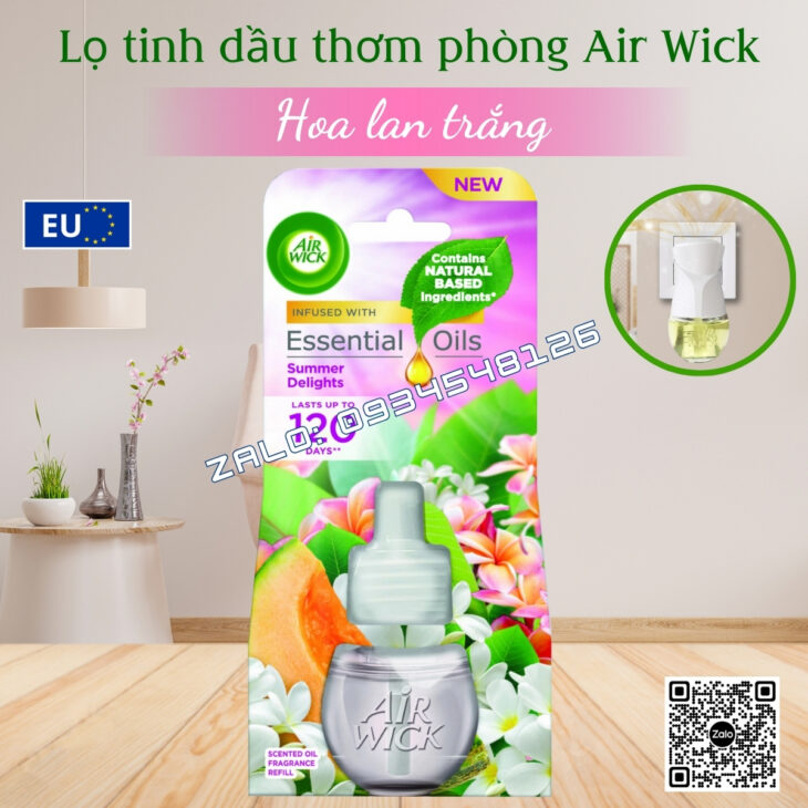 LỌ TINH DẦU THIÊN NHIÊN CAO CẤP AIR WICK 19ML, THƠM PHÒNG, HỖ TRỢ KHỬ MÙI, NHẬP KHẨU CHÍNH HÃNG