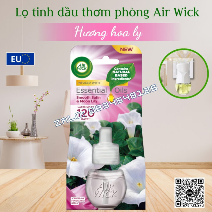 LỌ TINH DẦU THIÊN NHIÊN CAO CẤP AIR WICK 19ML, THƠM PHÒNG, HỖ TRỢ KHỬ MÙI, NHẬP KHẨU CHÍNH HÃNG