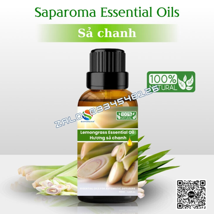 TINH DẦU THIÊN NHIÊN NGUYÊN CHẤT SAPAROMA 50ML, THƠM PHÒNG, HỖ TRỢ KHỬ MÙI, XUA ĐUỔI MUỖI, CÔN TRÙNG