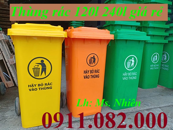 Chuyên sản xuất và phân phối thùng rác hàng chính hãng giá rẻ- Thùng rác 120,240,660- lh 0911.082.00