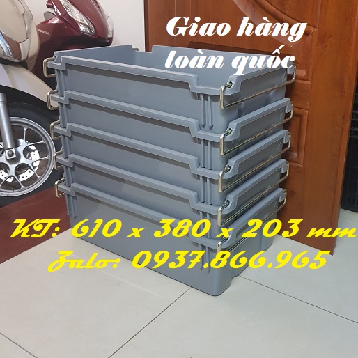 Bán buôn khay nhựa có quai, khay nhựa có quai sắt, sóng nhựa bít có quai xách