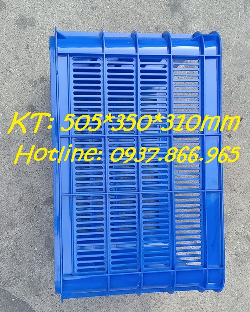 Địa chỉ mua sóng nhựa HS012, sọt nhựa rỗng kích thước 505*350*310mm