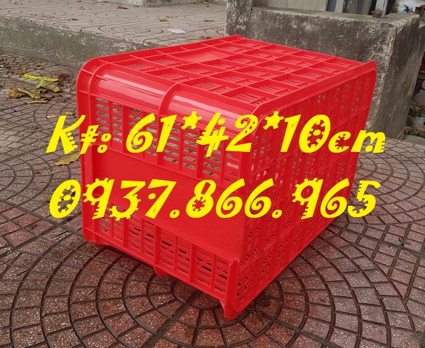 Bán sọt nhựa nguyên sinh, sọt công nghiệp trong phan xưởng, sóng hở cao 39