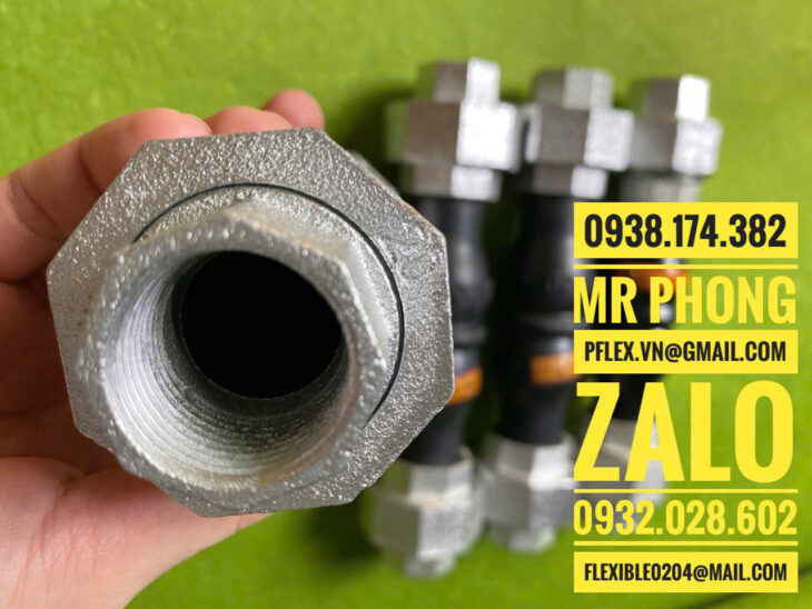 Khớp nối mềm cao su lắp ren- Khớp nối mềm cao su mặt bích- Khớp nối cao su chống rung