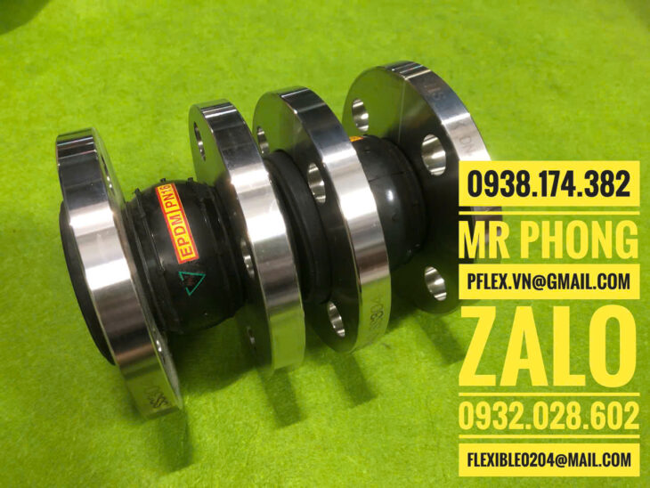 khớp nối mềm cao su giá rẽ- khớp nối cao su chống rung bích inox-khớp nối mềm chống rung cao su