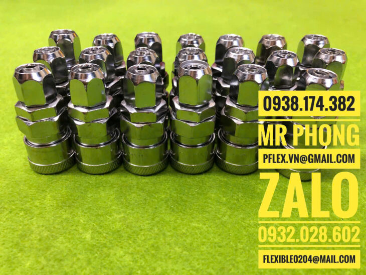 Đầu nối nhanh khí nén inox 304-Đầu nối nhanh khí nén SP-PP/SH-PH/SM-PM/SF- Khớp nối nhanh khí nén