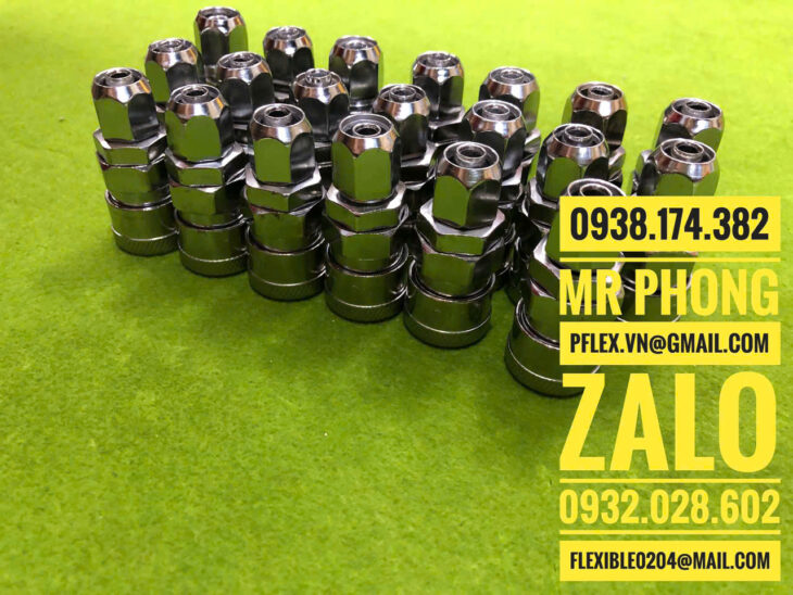 Đầu nối nhanh khí nén inox 304-Đầu nối nhanh khí nén SP-PP/SH-PH/SM-PM/SF- Khớp nối nhanh khí nén
