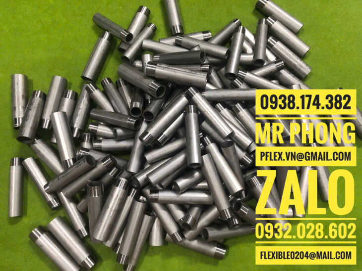 ống ren inox 2 đầu-ống ren inox 1 đầu -chuyên gia công ống ren inox 2 đầu dài 100 mm 200 mm 300 mm