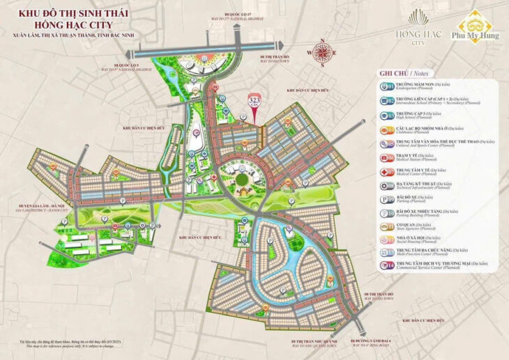 BẢNG GIÁ MỚI NHẤT DỰ ÁN HỒNG HẠC CITY PHÚ MỸ HƯNG, THUẬN THÀNH, BẮC NINH