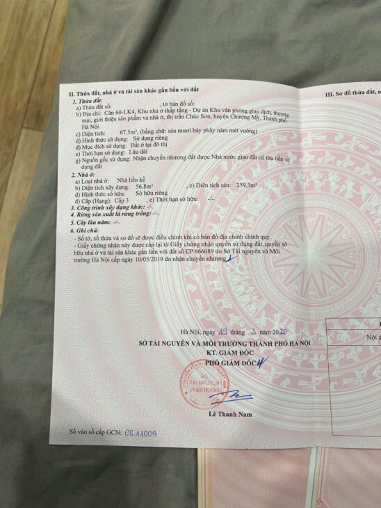 Liền Kề Lộc Ninh sẵn nhà 4 tầng xây thô chỉ hơn 8 tỷ – Diện tích: 67,5m x 4 tầng