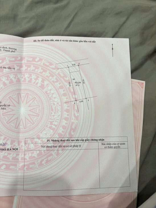 Liền Kề Lộc Ninh sẵn nhà 4 tầng xây thô chỉ hơn 8 tỷ – Diện tích: 67,5m x 4 tầng