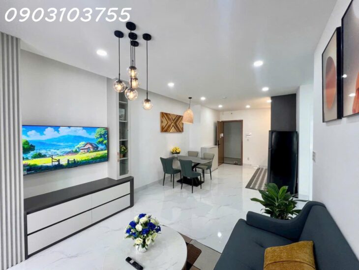 (3608 1B) Cho thuê căn hộ rộng rãi đẳng cấp Mường Thanh Viễn Triều đủ nội thất xịn xò
