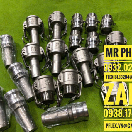 khớp nối nhanh inox camlock – khớp nối nhanh bằng inox – khớp nối nhanh inox 316