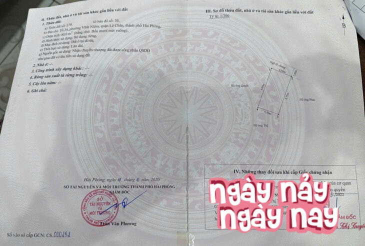 Bán nhà 3 tầng phố Vĩnh Cát – Thiên Lôi, 40m, Giá 2.7 tỉ