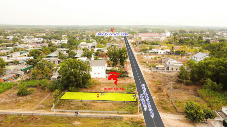 Bán 8m x 30 đất mặt tiền Trần Quang Diệu, Thị xã LaGi giá rẻ nhất