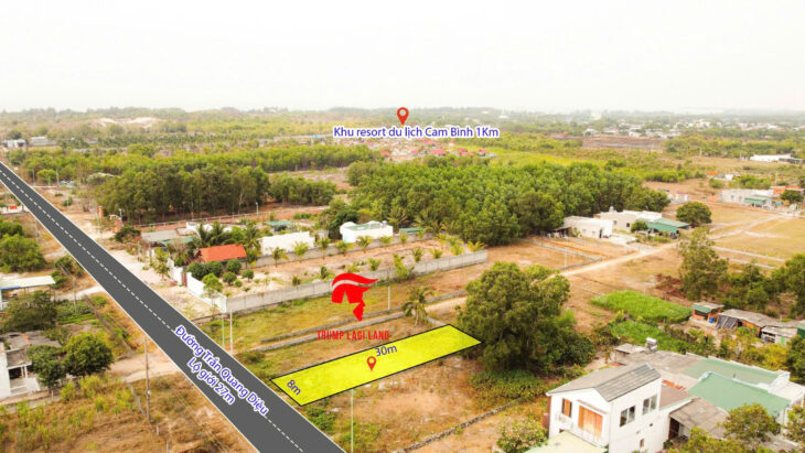 Bán 8m x 30 đất mặt tiền Trần Quang Diệu, Thị xã LaGi giá rẻ nhất