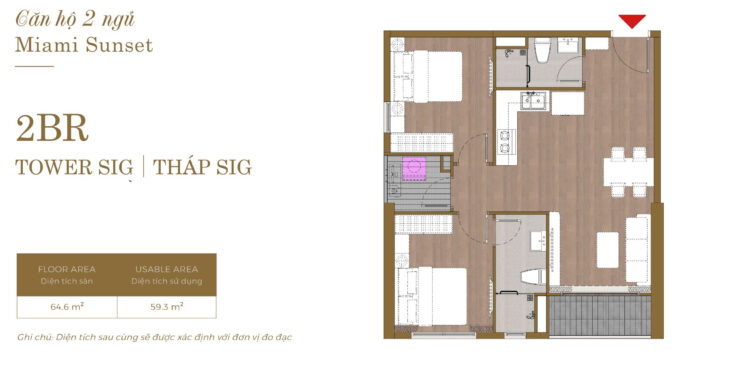 Không gian sống tối ưu dành cho những ai muốn an cư tại trung tâm biển Quảng Bình. Căn hộ 1PN+ 49m²