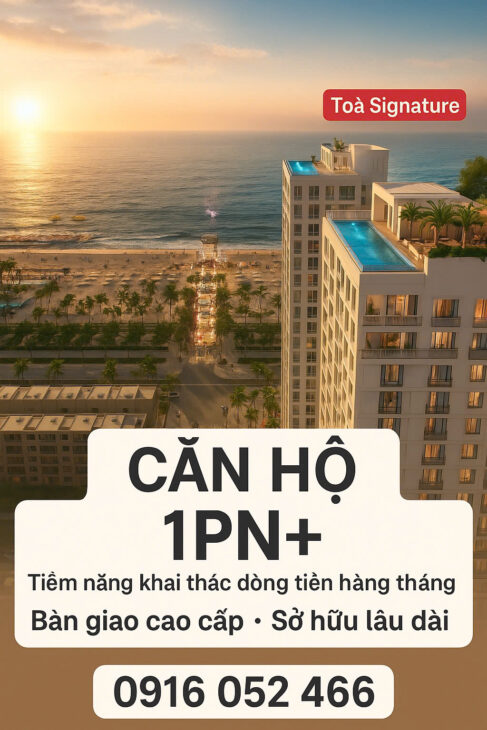 Không gian sống tối ưu dành cho những ai muốn an cư tại trung tâm biển Quảng Bình. Căn hộ 1PN+ 49m²