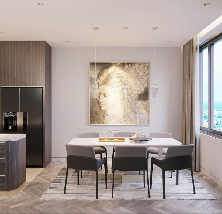 Căn hộ 2PN 65.9m² – không gian sống lý tưởng cho gia đình trẻ. Không gian vừa đủ, tiện nghi tối đa