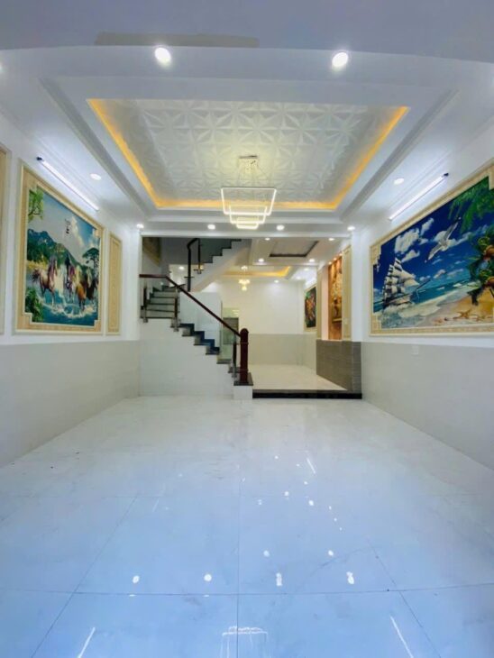 Nhà hẻm xe hơi Huỳnh Tấn Phát, 3 tầng, 5x10m, 5.9 tỷ