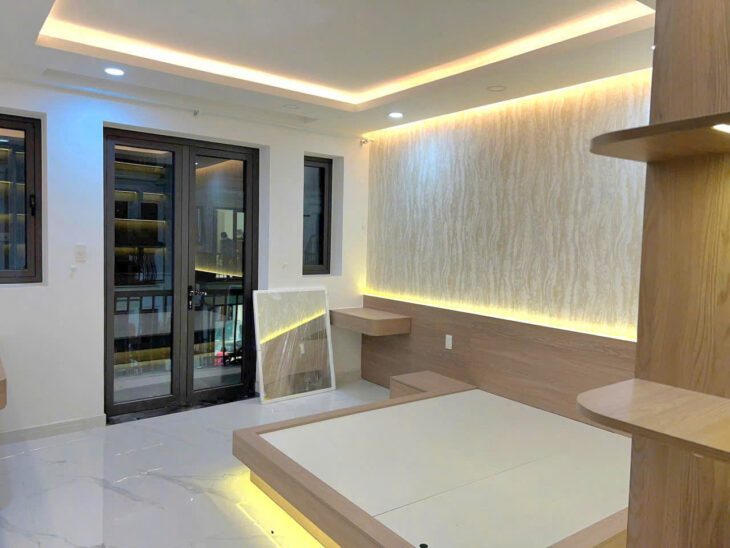 Cho thuê nhà 5 tầng Thạnh Lộc 16 Gần Ngã Tư Ga Q 12 5PN, 4WC, 80m², – 17 triệu/ tháng