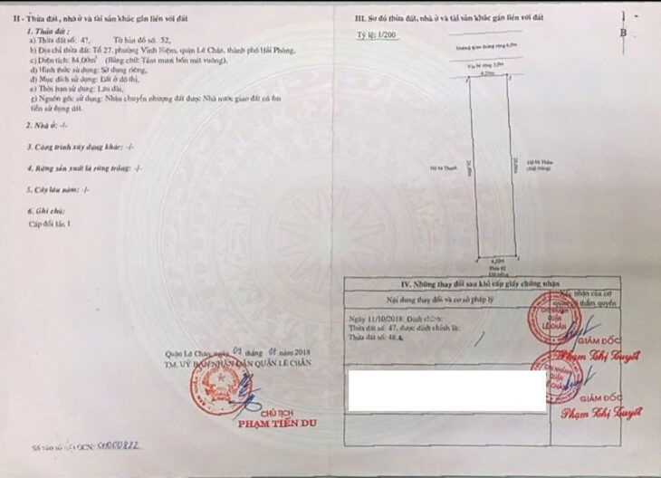 2 lô liền nhau tuyến 2 Khu 4 Vĩnh Niệm, 168m, MT 8.4m, Giá 62 tr/m