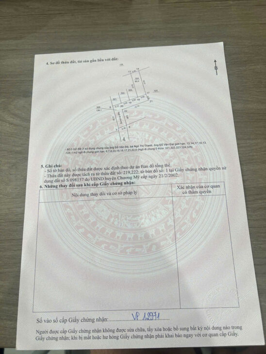 CC e bán lô đất 80m phụng châu chương mỹ hà nội