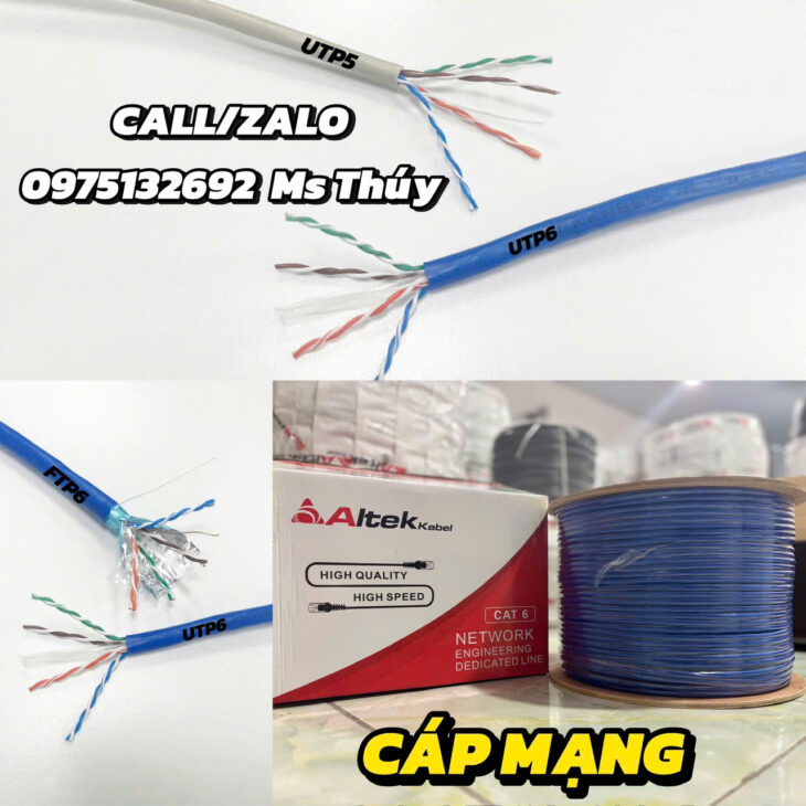 Cáp mạng UTP – Cáp mạng chống nhiễu FTP Altek Kabel