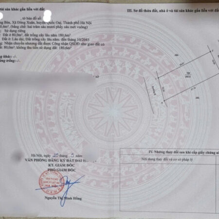 bán mảnh đât 260m2 Thạch Thất, Hoà Lạc