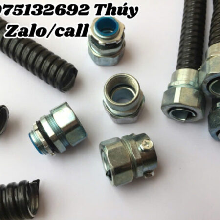 Ống ruột gà lõi thép bọc nhựa PVC luồn dây điện/Đầu nối ống ruột gà