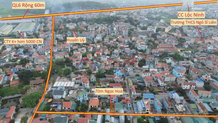 cc gửi bán 70m full đất phường chúc sơn đường ô tô thông