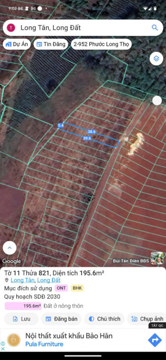 ???? ĐẤT ĐẸP LONG TÂN – SỔ HỒNG RIÊNG – 195.6M² – CHỈ HƠN 1 TỶ!