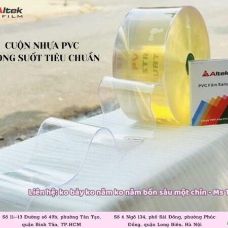 Cuộn nhựa pvc trong suốt khổ nhỏ – nhà phân phối lớn