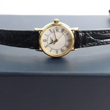 Đồng Hồ Nữ : Longines Presence dây da – Mạ Vàng PVD, Lướt siêu đẹp – full hộp…