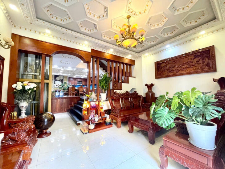 Biệt thự 4 lầu ngang HIẾM 11.5m hẻm 12m Lê Văn Thọ 230m2 tặng full NT xịn T.máy chỉ 35 tỷ.