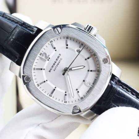 Đồng Hồ Nam : Burberry Britain Automatic, Dây Da, Size 43mm – Fullbox…