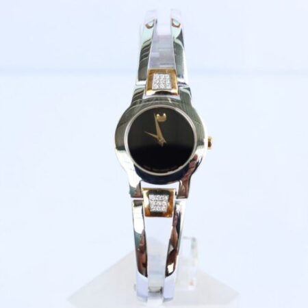 Đồng Hồ Nữ Movado ( Lắc Tay ) Demi Vàng – Niềng Kim Cương thiên nhiên – Fullbox